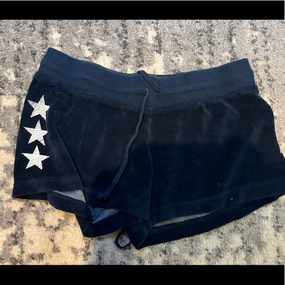 Hardtail Longer Length Navy Blue Terry Cloth Shorts